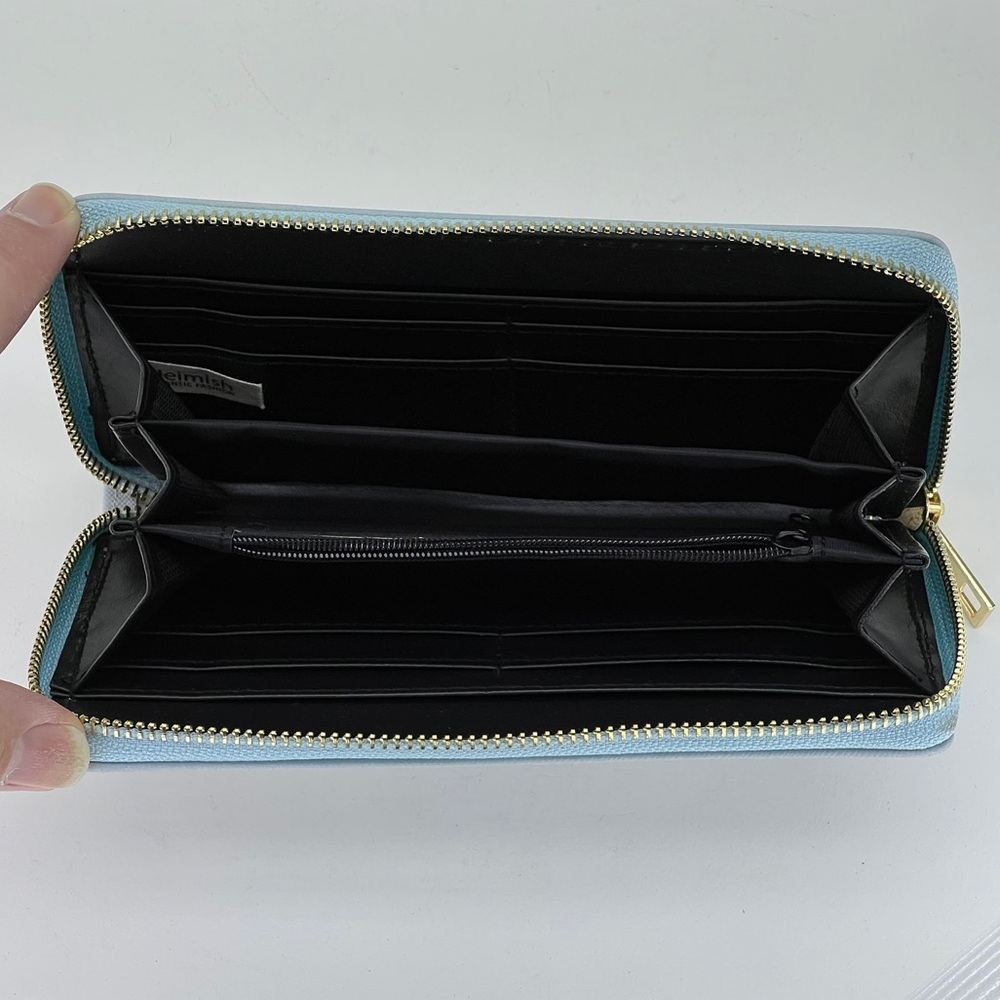 Wallet Nautical Sailing Sailboat Ocean Beach Blue Lighthouse Travel Beachy New - Picture 9 of 11